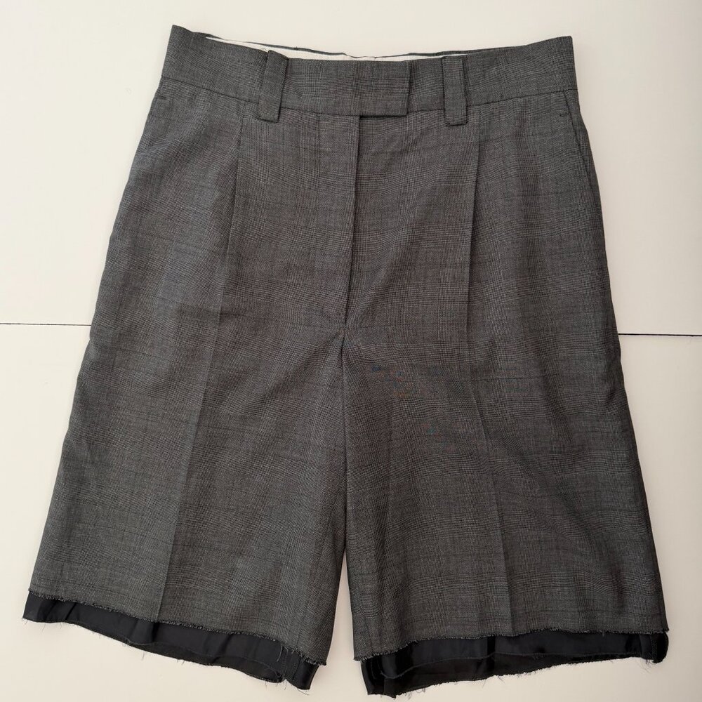 Miu Miu SS22 Prince of Wales Check Bermuda Shorts IT38